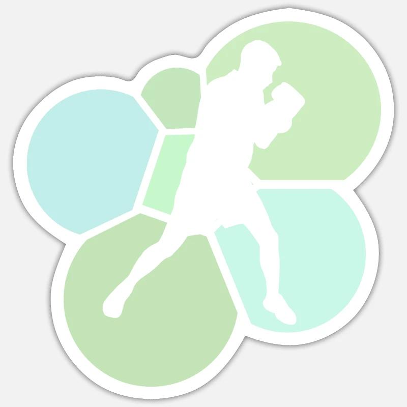 Gants de boxe Ring Boxing Knockout Sticker taille S (10 x 10 cm)