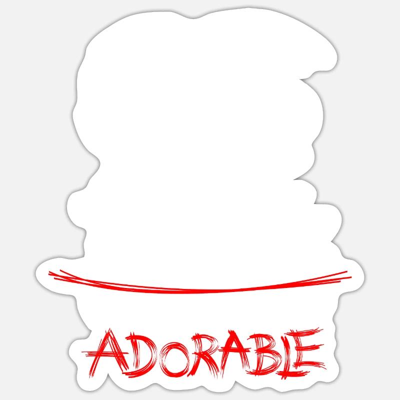 Adorables Chats 2 - Sticker taille S (10 x 10 cm) - blanc mat