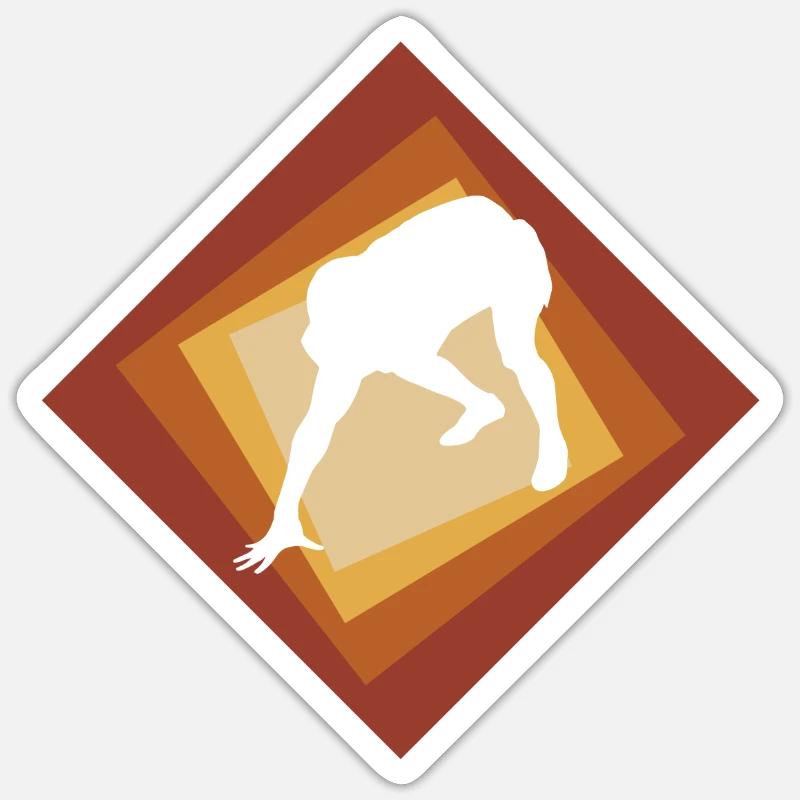 Gridiron Rugby Gridiron - Sticker Größe S (10 x 10 cm) - Mattweiß