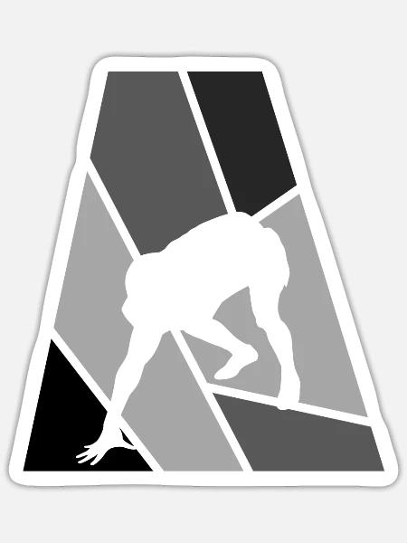 Rugby Gridiron Rugby - Sticker Größe S (10 x 10 cm) - Mattweiß
