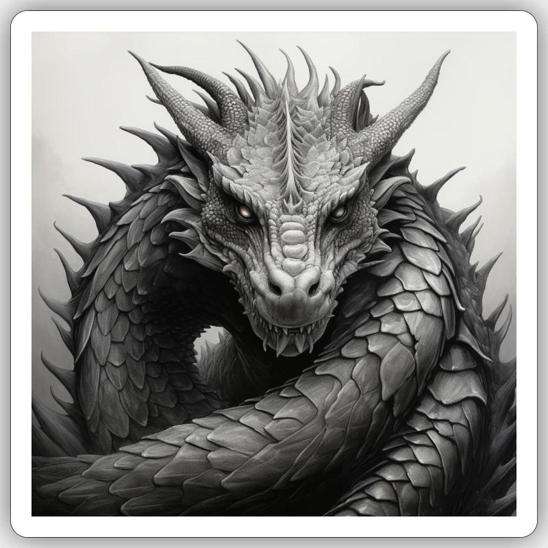 Dragon Protector Sticker size S (10 x 10 cm)