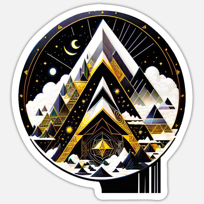 Space mountain Sticker Größe S (10 x 10 cm)
