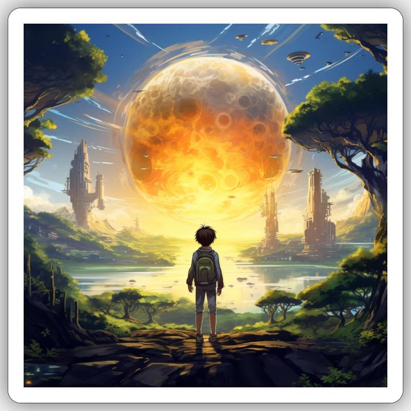 Unser Multiverse ist Unendlich Sticker Größe S (10 x 10 cm)