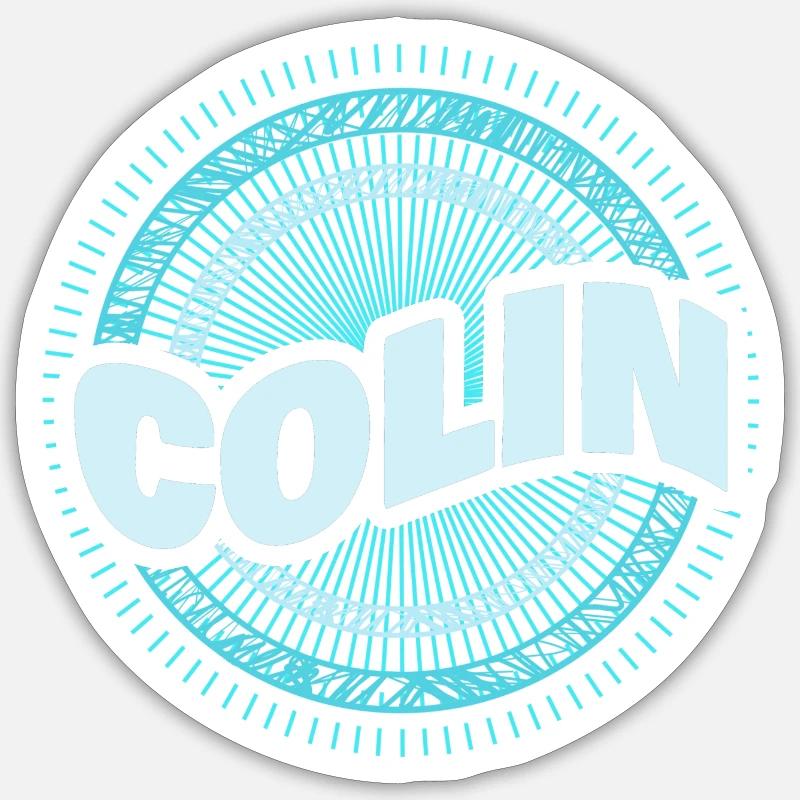 Colin als Geschenkidee - Sticker Größe S (10 x 10 cm) - Mattweiß