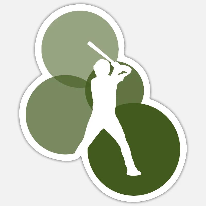 Shortstop Baserunner - Sticker Größe S (10 x 10 cm) - Mattweiß