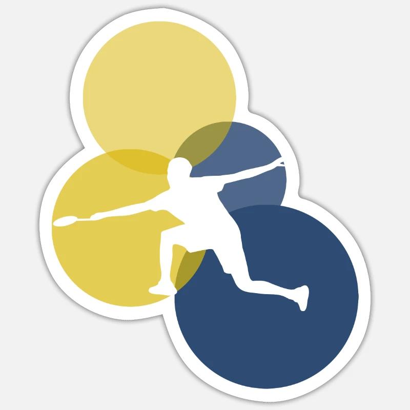 Drop Badminton Smash - Sticker size S (10 x 10 cm) - white matte