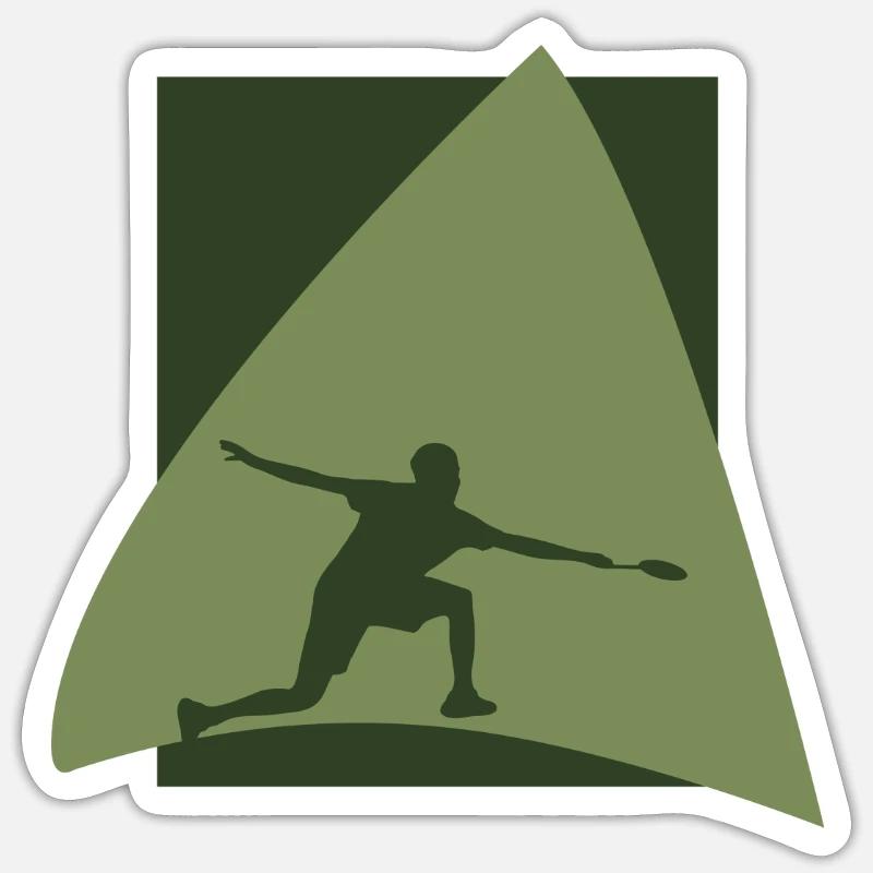 Drop Badminton Player Sticker taille S (10 x 10 cm)