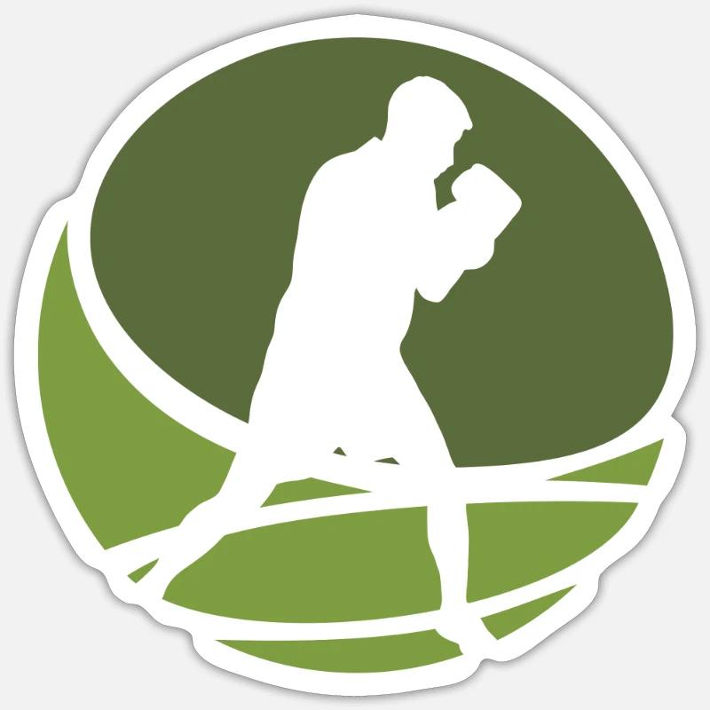 Boxkampf Boxkampf Boxer Sticker Größe S (10 x 10 cm)