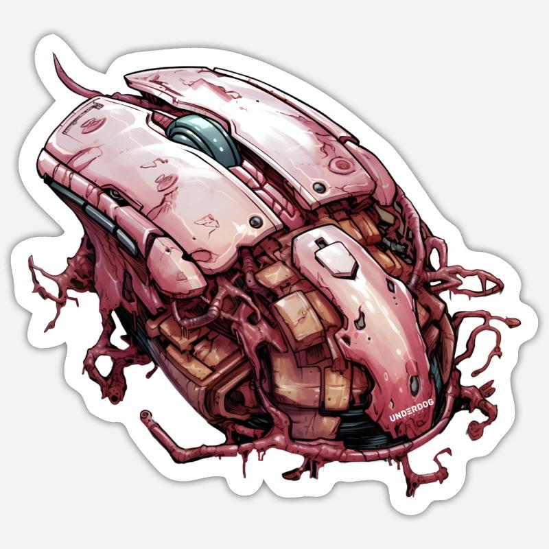 Gaming Mouse Alien Mode Sticker size S (10 x 10 cm)