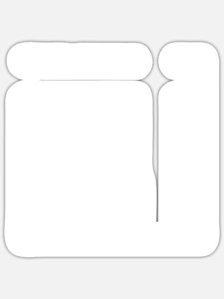 Lebe im Moment! - Sticker Größe S (10 x 10 cm) - Mattweiß