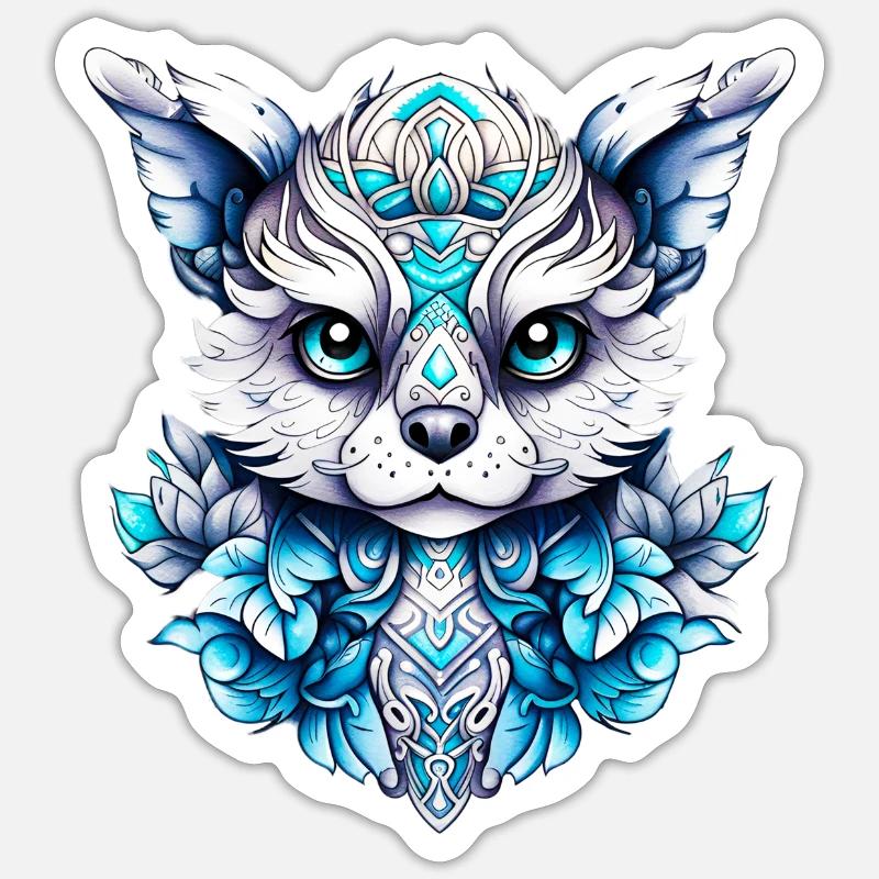 Fantasy Fox - Sticker size S (10 x 10 cm) - white matte