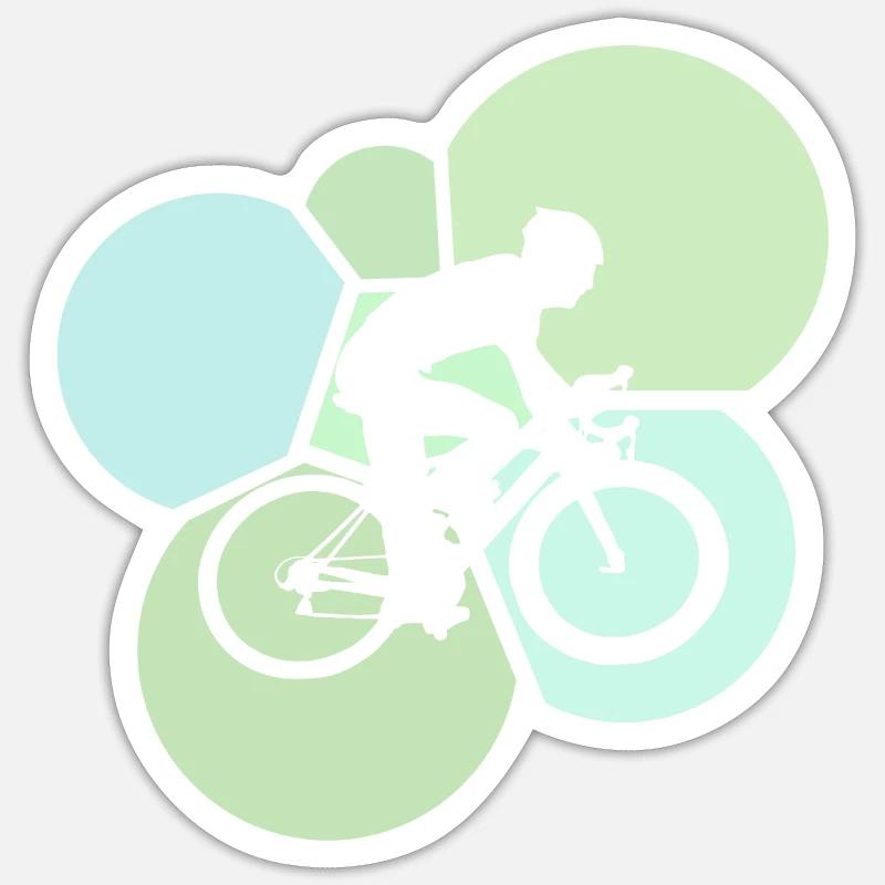 Radfoan Cyclisme Cyclisme Cyclisme - Sticker taille S (10 x 10 cm) - blanc mat