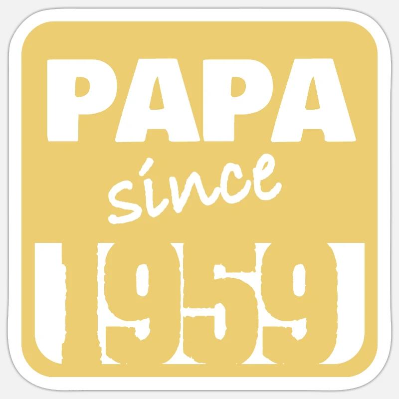 1959 - Sticker taille S (10 x 10 cm) - blanc mat