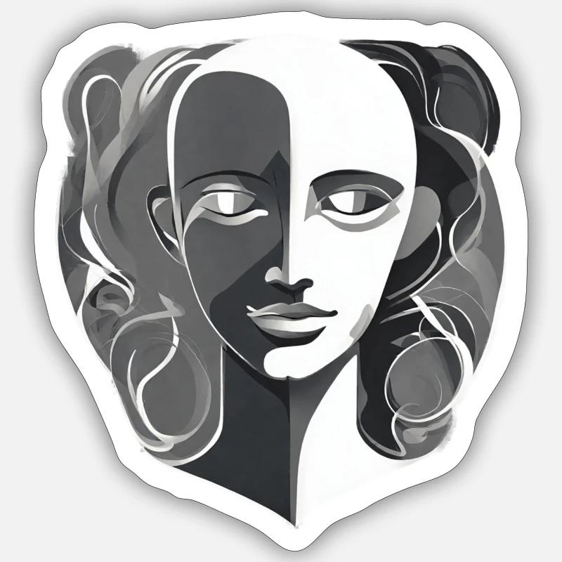 True Self - Collection T-Shirt Shadow Sticker taille S (10 x 10 cm)