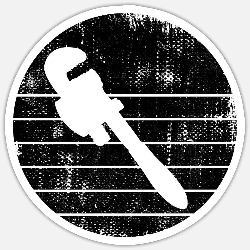 Clé à pipe Sticker taille S (10 x 10 cm)