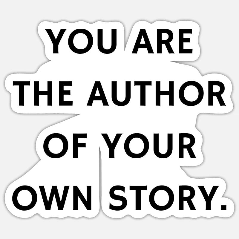 Empowering Self-Expression Quote Design - Sticker size S (10 x 10 cm) - white matte
