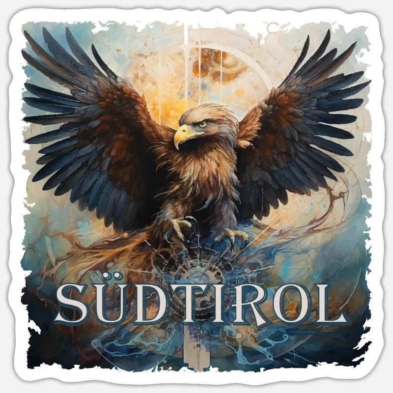South Tyrolean eagle loyal to the land Gift Eagle Sticker size S (10 x 10 cm)