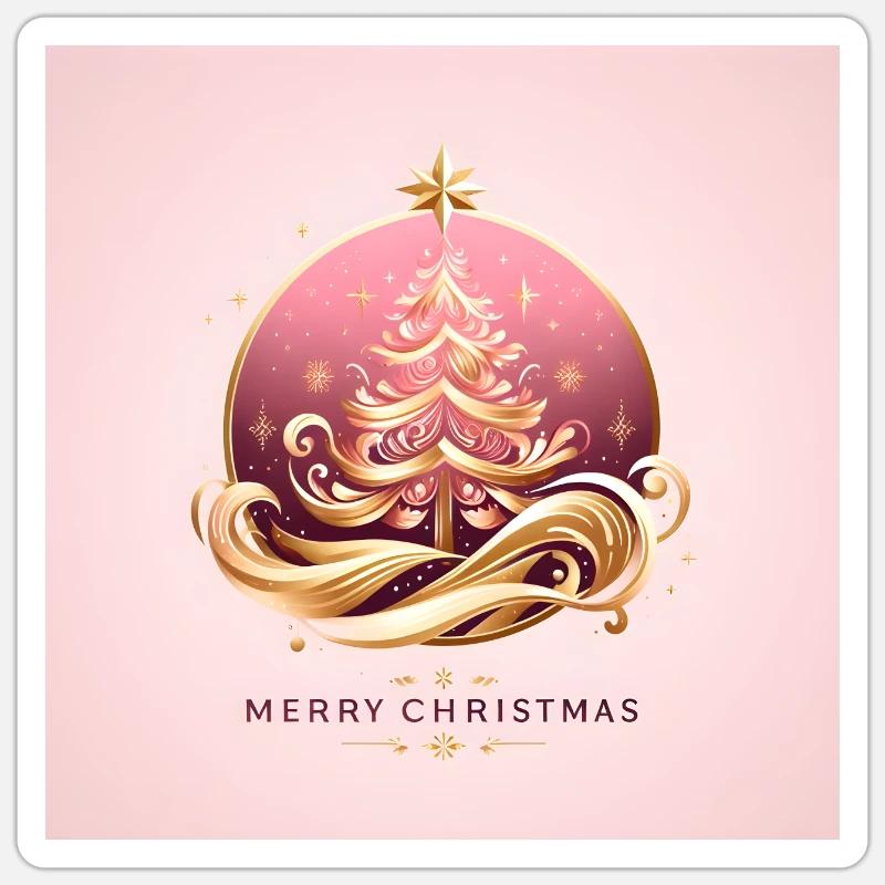 Christmas - Sticker size S (10 x 10 cm) - white matte