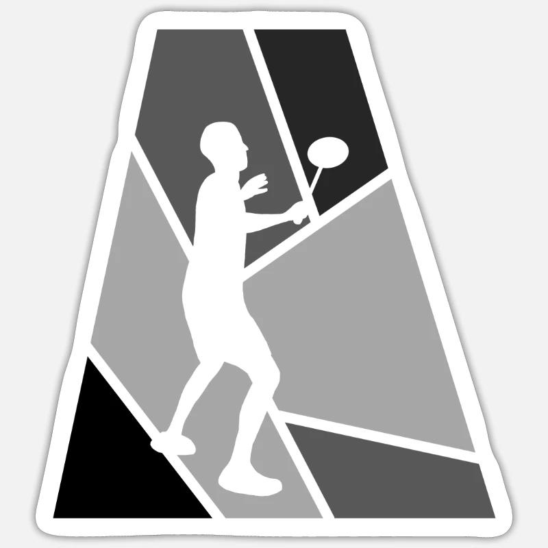 Clear Drop Badminton - Sticker taille S (10 x 10 cm) - blanc mat