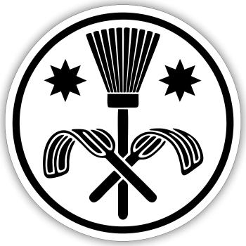 Schornsteinfeger Zunft Handwerk - Sticker Größe S (10 x 10 cm) - Mattweiß - Vorne