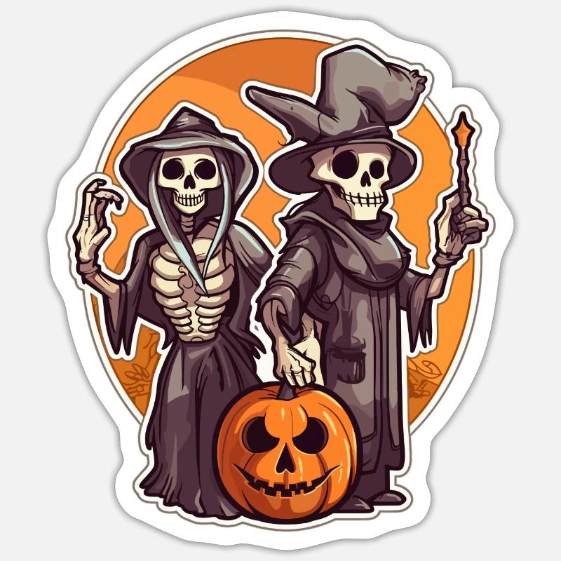 witch 1 - Sticker size S (10 x 10 cm) - white matte