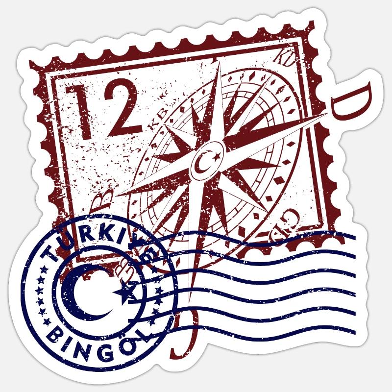 Huile de bing - Sticker taille S (10 x 10 cm) - blanc mat