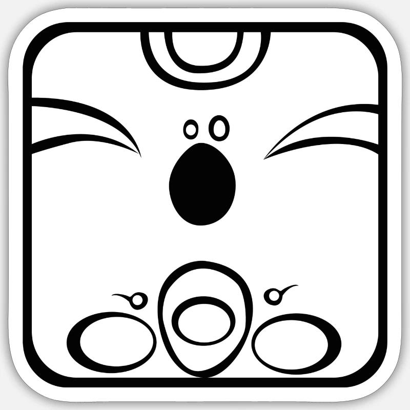 11 Kin Maya Monkey BKL Sticker size S (10 x 10 cm)