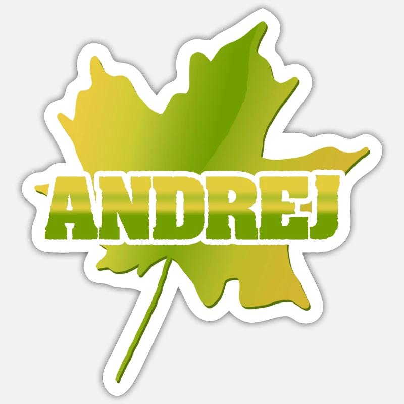 Andrej as Andrej - Sticker size S (10 x 10 cm) - white matte