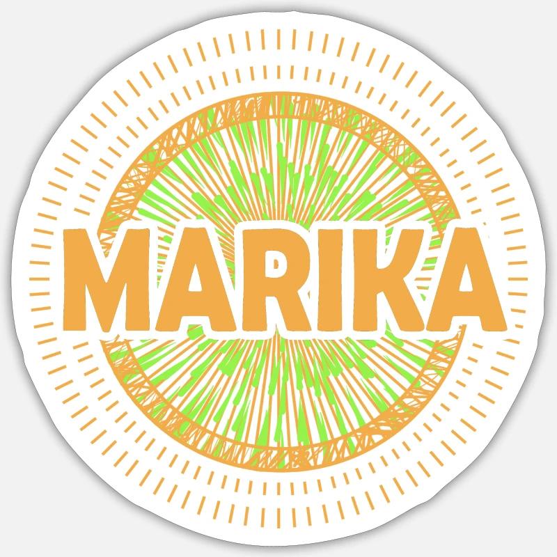 Geschenkidee Marika - Sticker Größe S (10 x 10 cm) - Mattweiß