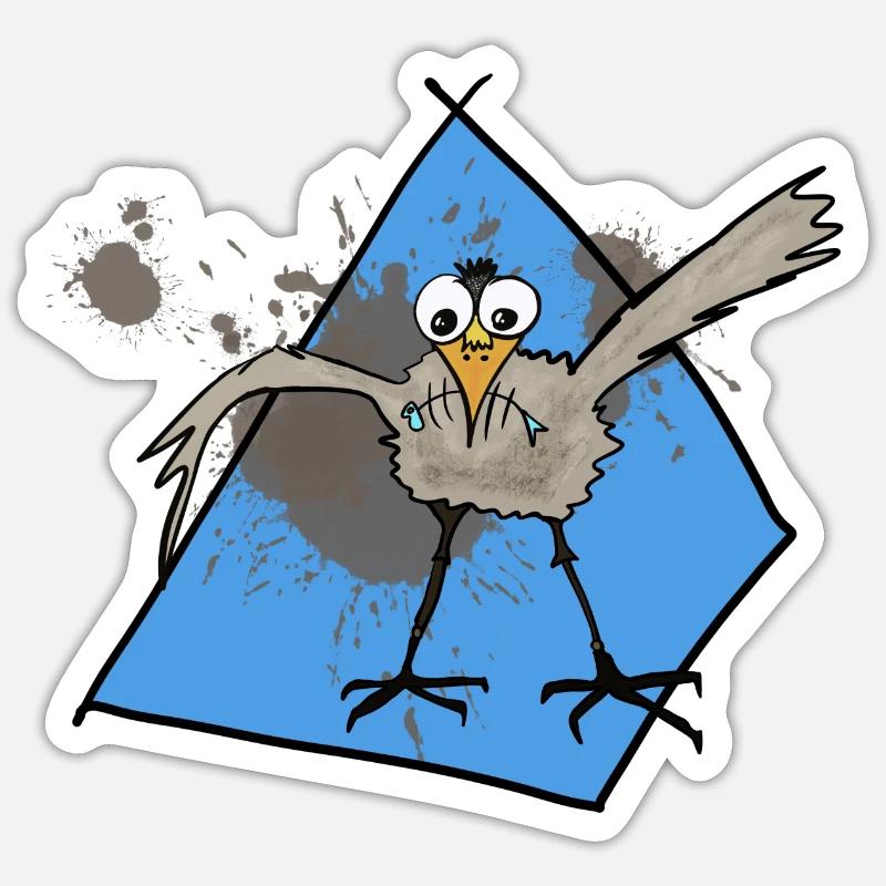 möwe Sticker Größe S (10 x 10 cm)