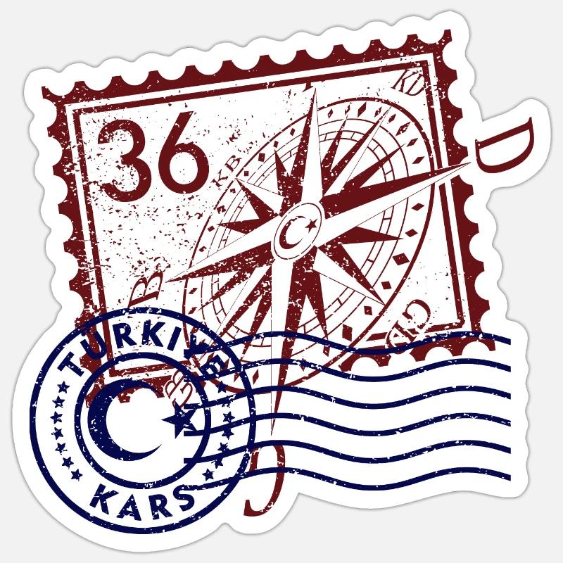 Kars - Sticker taille S (10 x 10 cm) - blanc mat