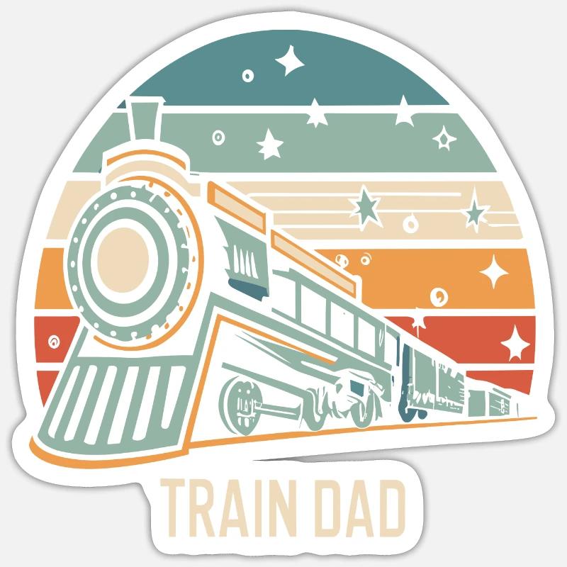 Éduquer papa - Sticker taille S (10 x 10 cm) - blanc mat