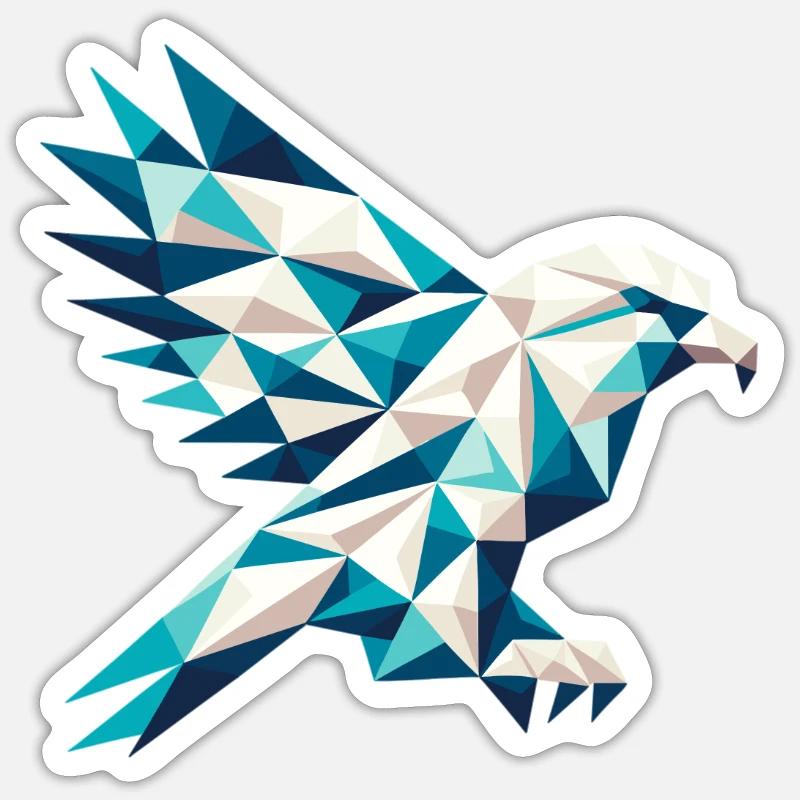 Eagle // eagle - Sticker size S (10 x 10 cm) - white matte