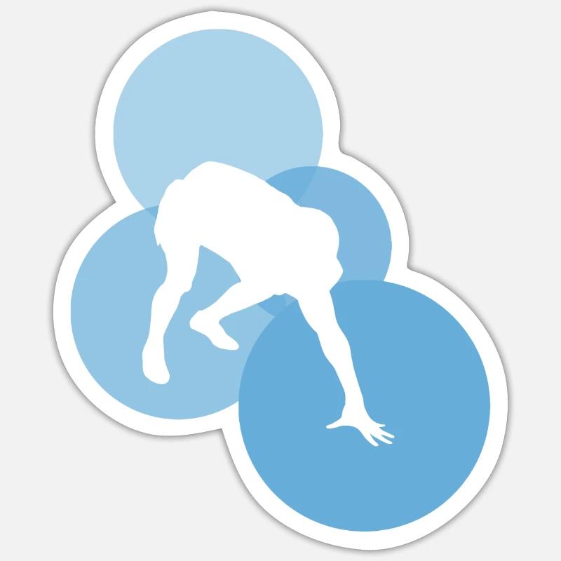 Touchdown Gridiron - Sticker Größe S (10 x 10 cm) - Mattweiß