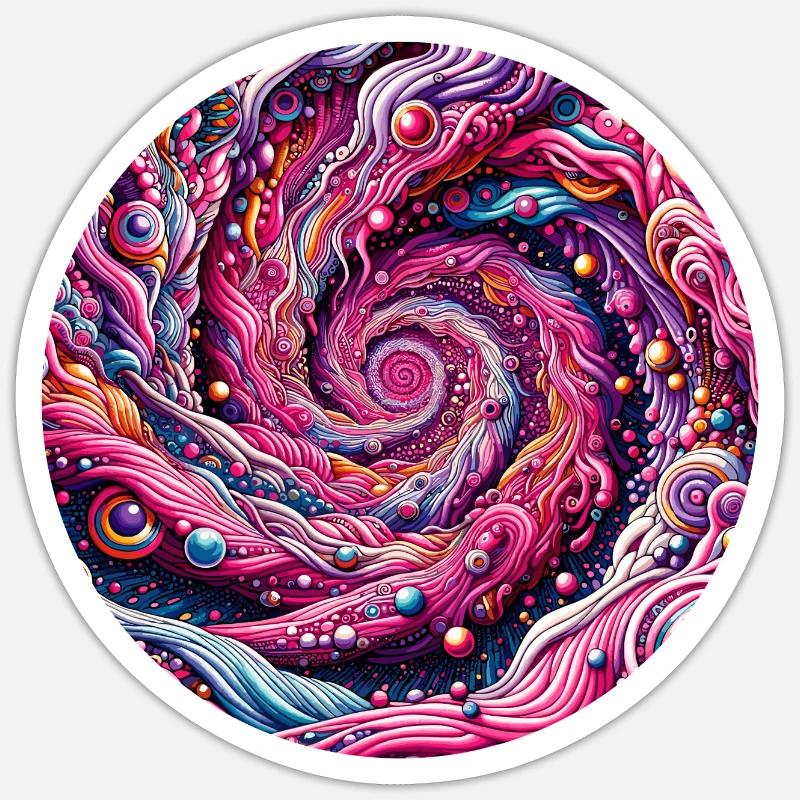 Psychedelic Depth Sticker size S (10 x 10 cm)