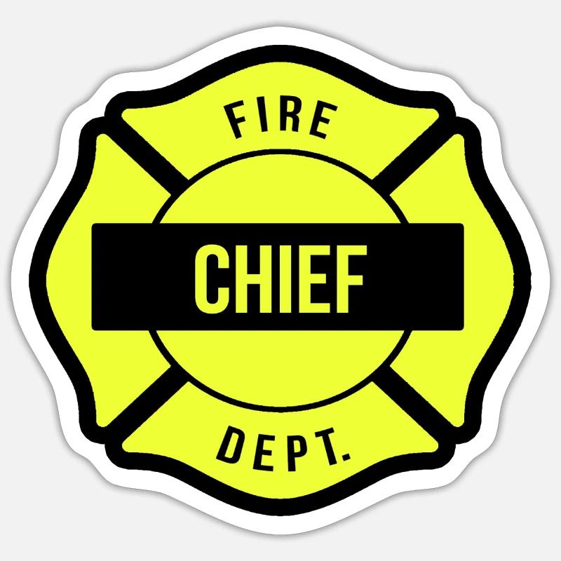 Fire Brigade Commander Ladder Sticker size S (10 x 10 cm)