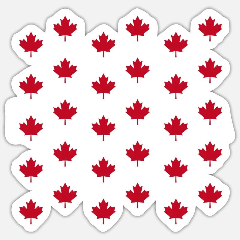 kanada - Sticker Größe S (10 x 10 cm) - Mattweiß
