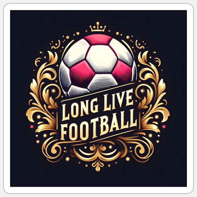 soccer ball Sticker size S (10 x 10 cm)