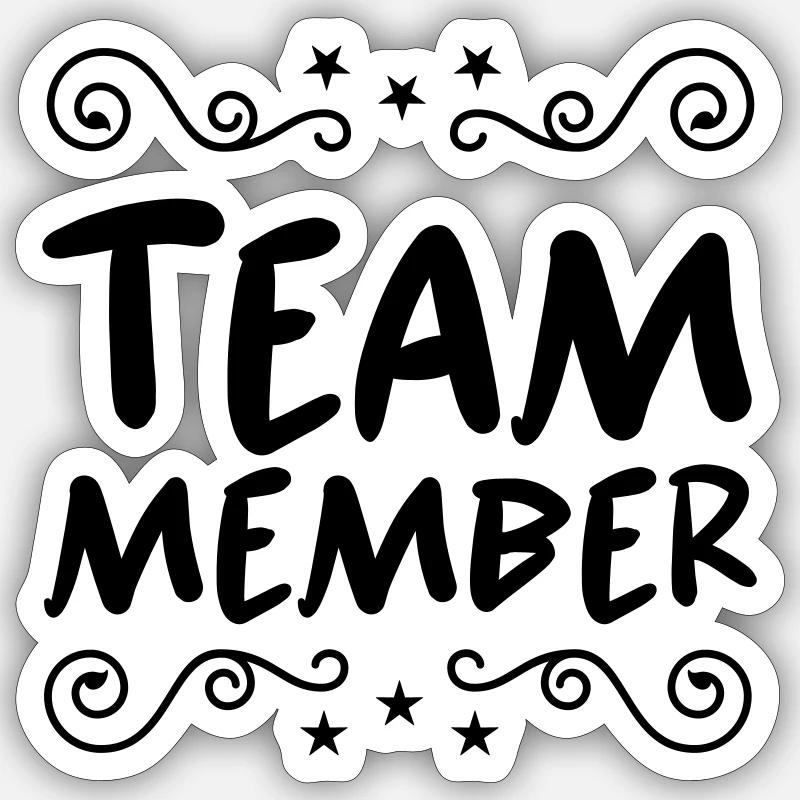 Équipier - Sticker taille S (10 x 10 cm) - blanc mat