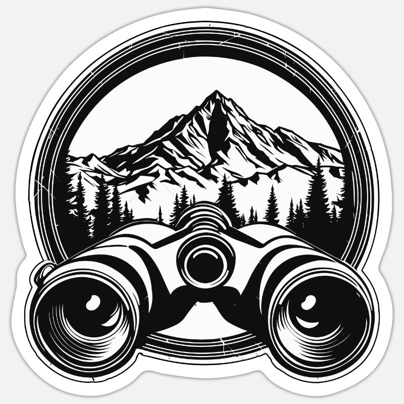 Binoculars / Observation / Observation / Adventure Sticker size S (10 x 10 cm)