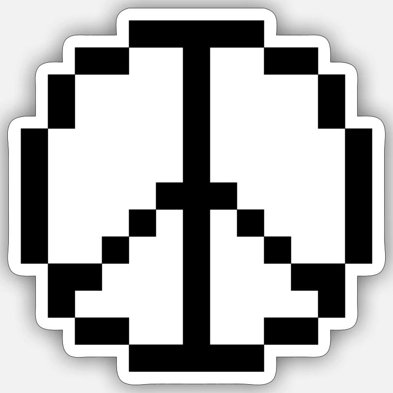pixelpeace Sticker size S (10 x 10 cm)