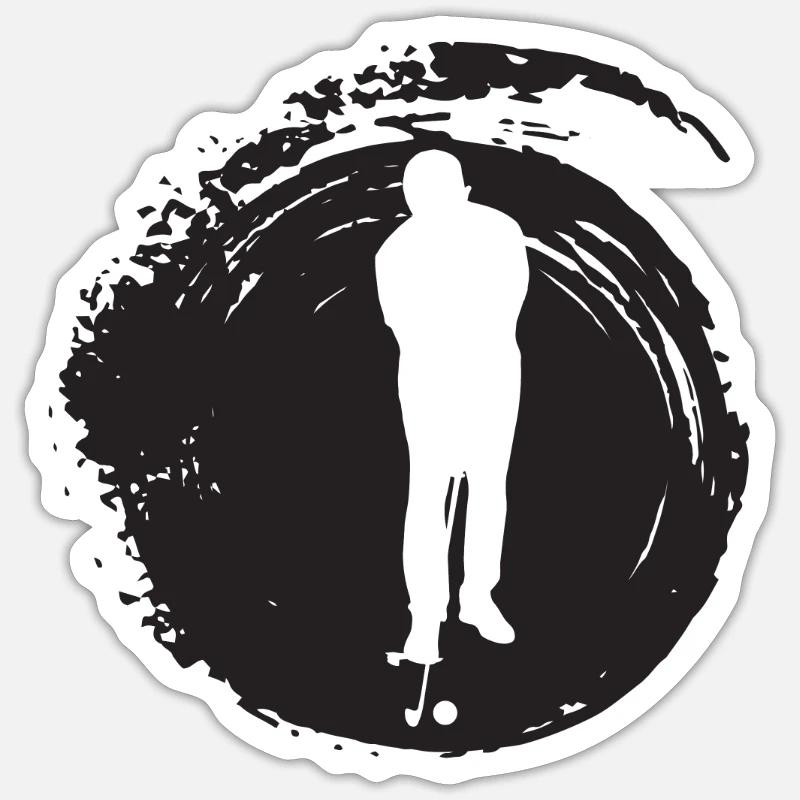 Driver Golf Sticker size S (10 x 10 cm)