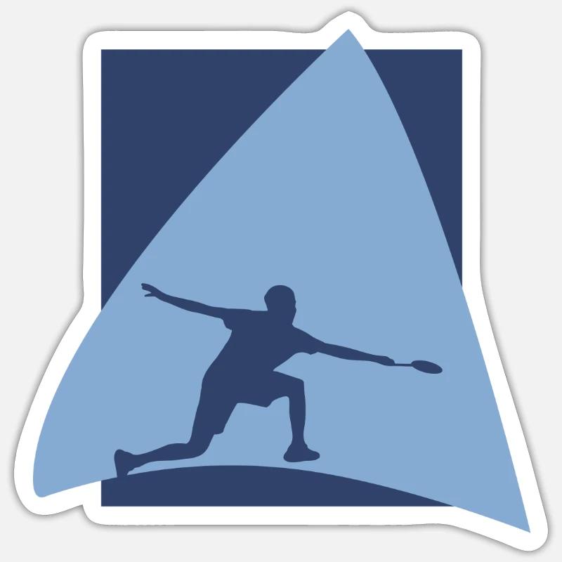 Badmintonschläger Drop Sticker Größe S (10 x 10 cm)