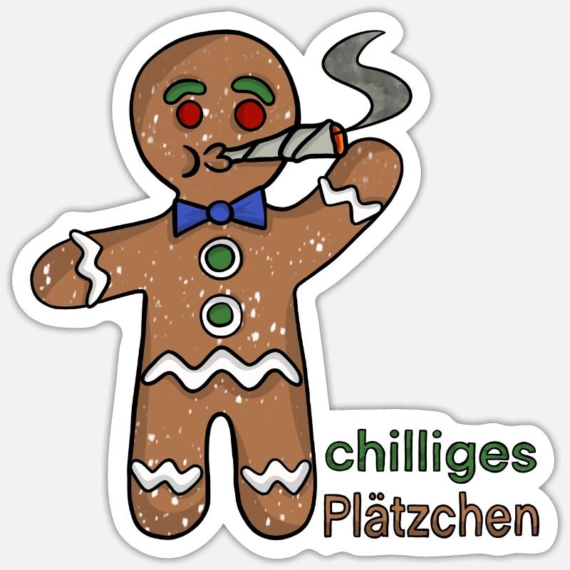 chilliges Plätzchen - Sticker Größe S (10 x 10 cm) - Mattweiß