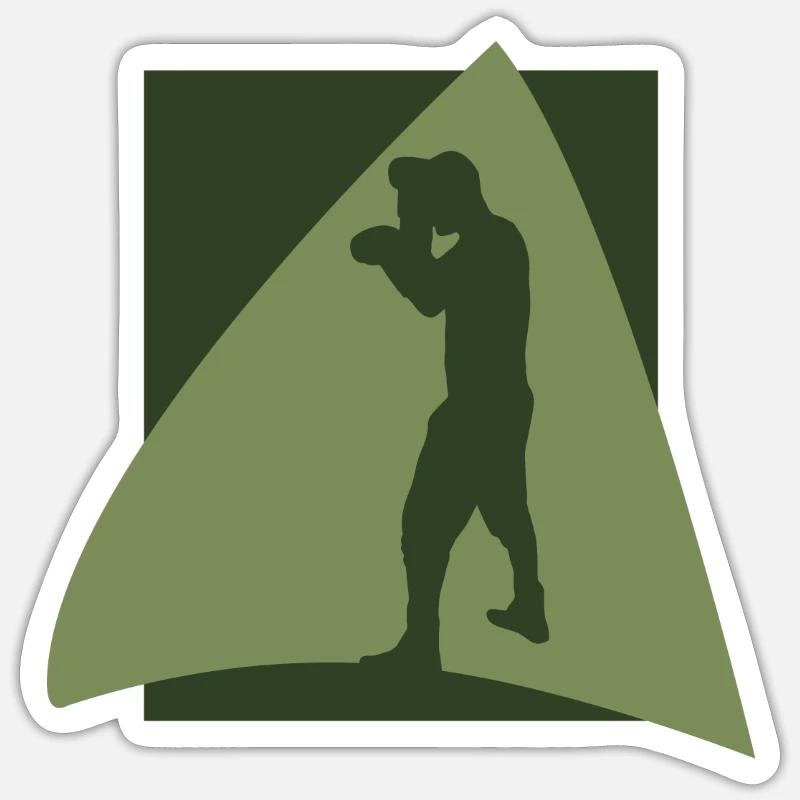 Boxing Match Boxer - Sticker size S (10 x 10 cm) - white matte