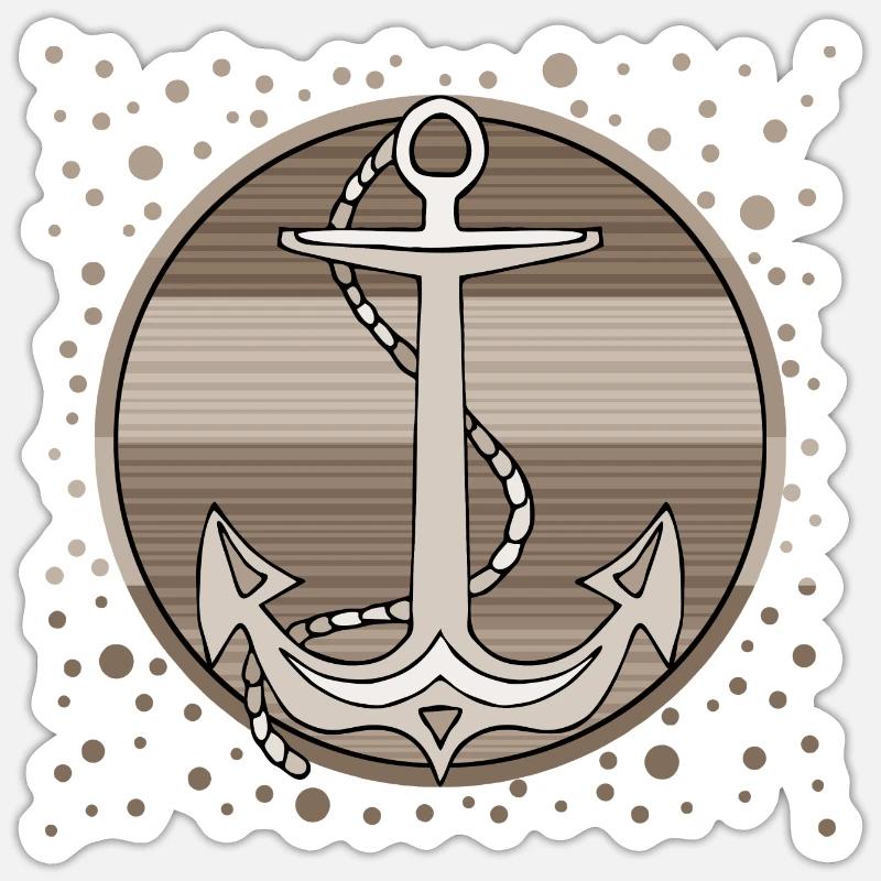 Anchor - Sticker size S (10 x 10 cm) - white matte
