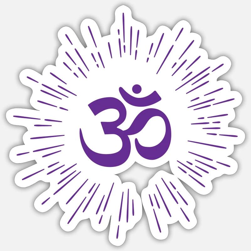 Yoga / Buddhism / Karma Sticker size S (10 x 10 cm)