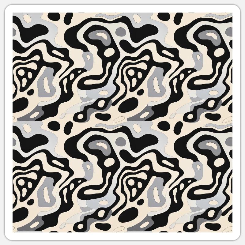 Organic Ebb and Flow Sticker size S (10 x 10 cm)