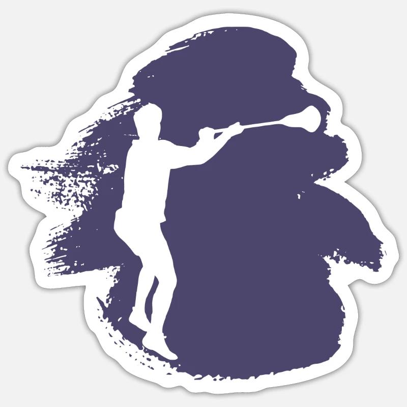 Crosse Intercrosse Intercrosse - Sticker taille S (10 x 10 cm) - blanc mat