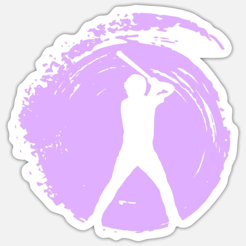 Baserunning Baserunner - Sticker Größe S (10 x 10 cm) - Mattweiß